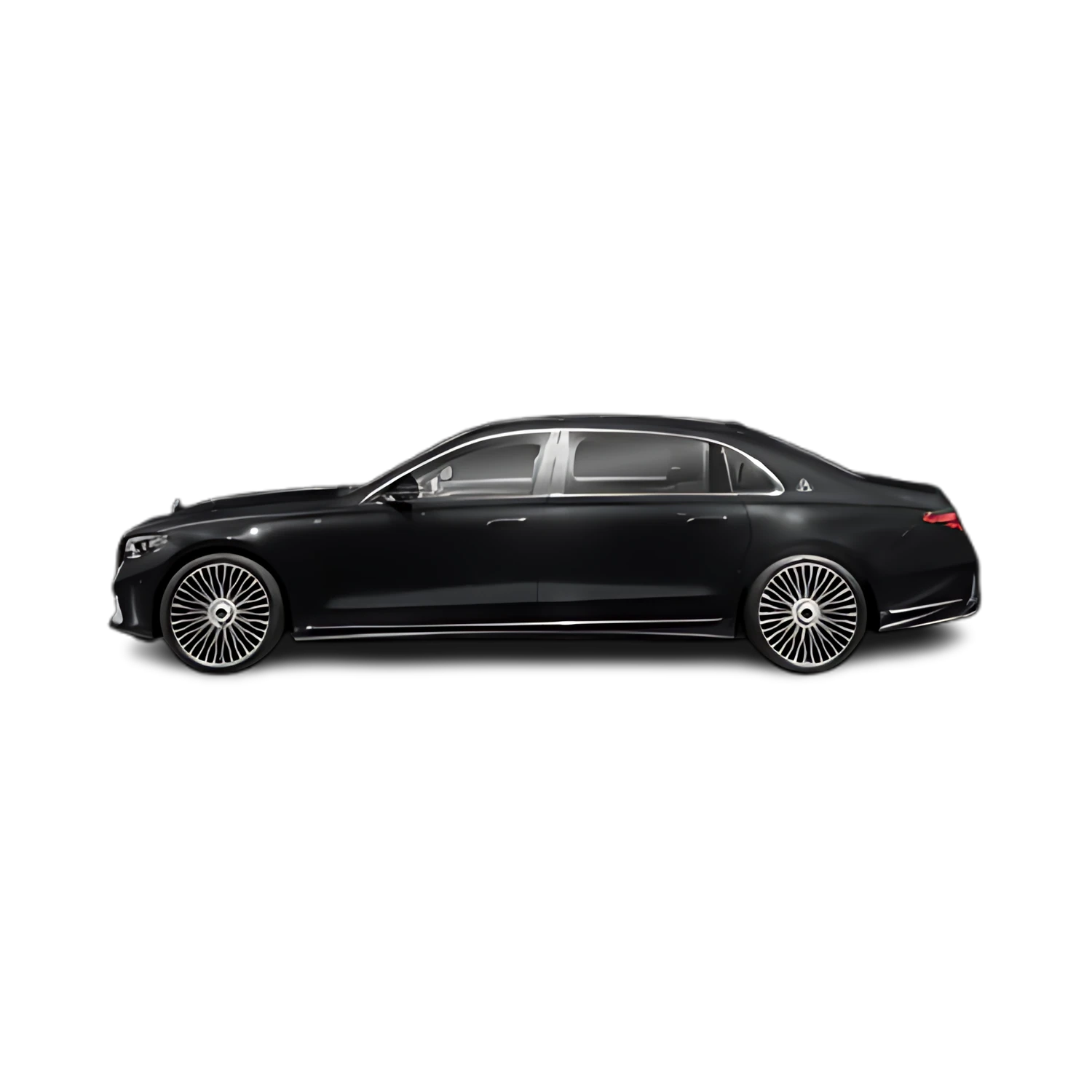 Mercedes-Benz Maybach S-Class with the Partial Front area marked