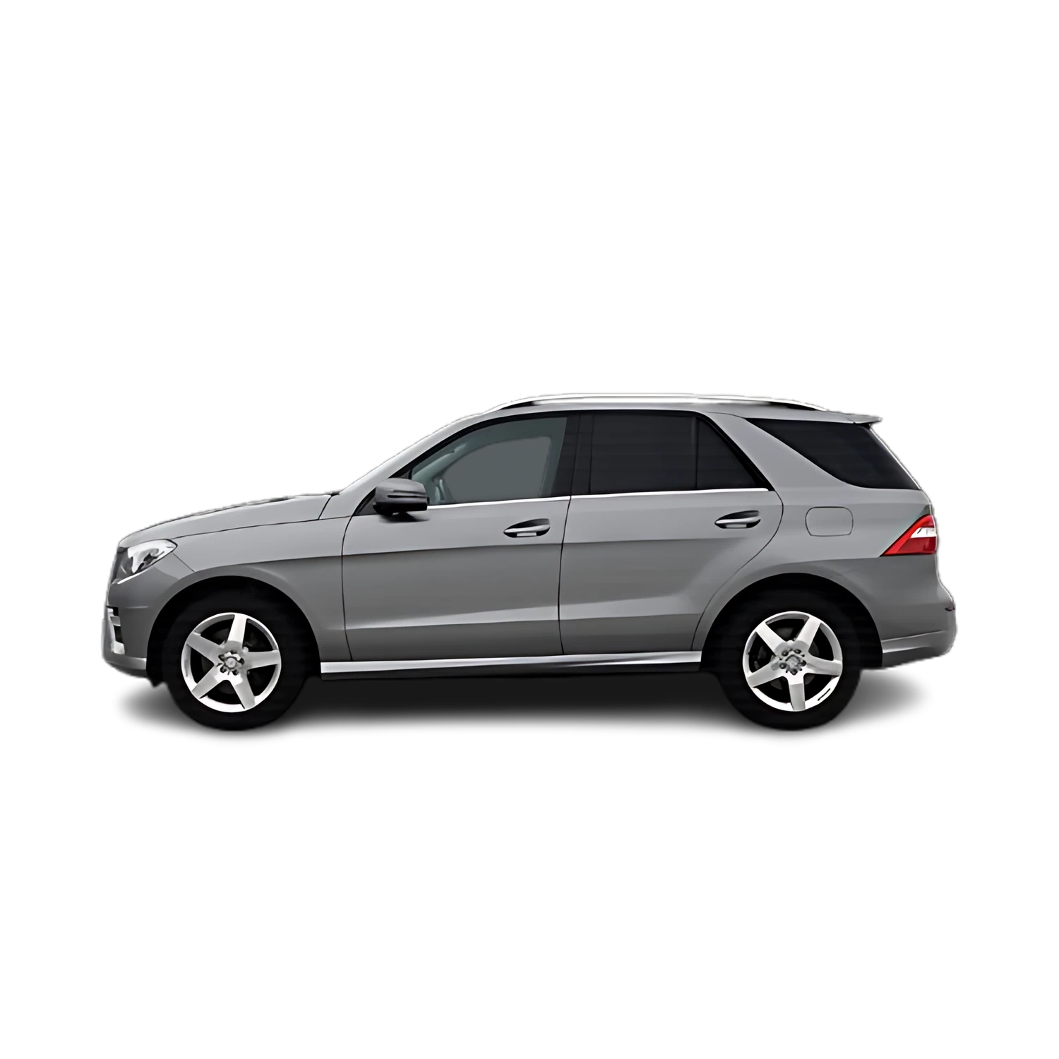 Mercedes-Benz ML-Class with the Partial Front area marked
