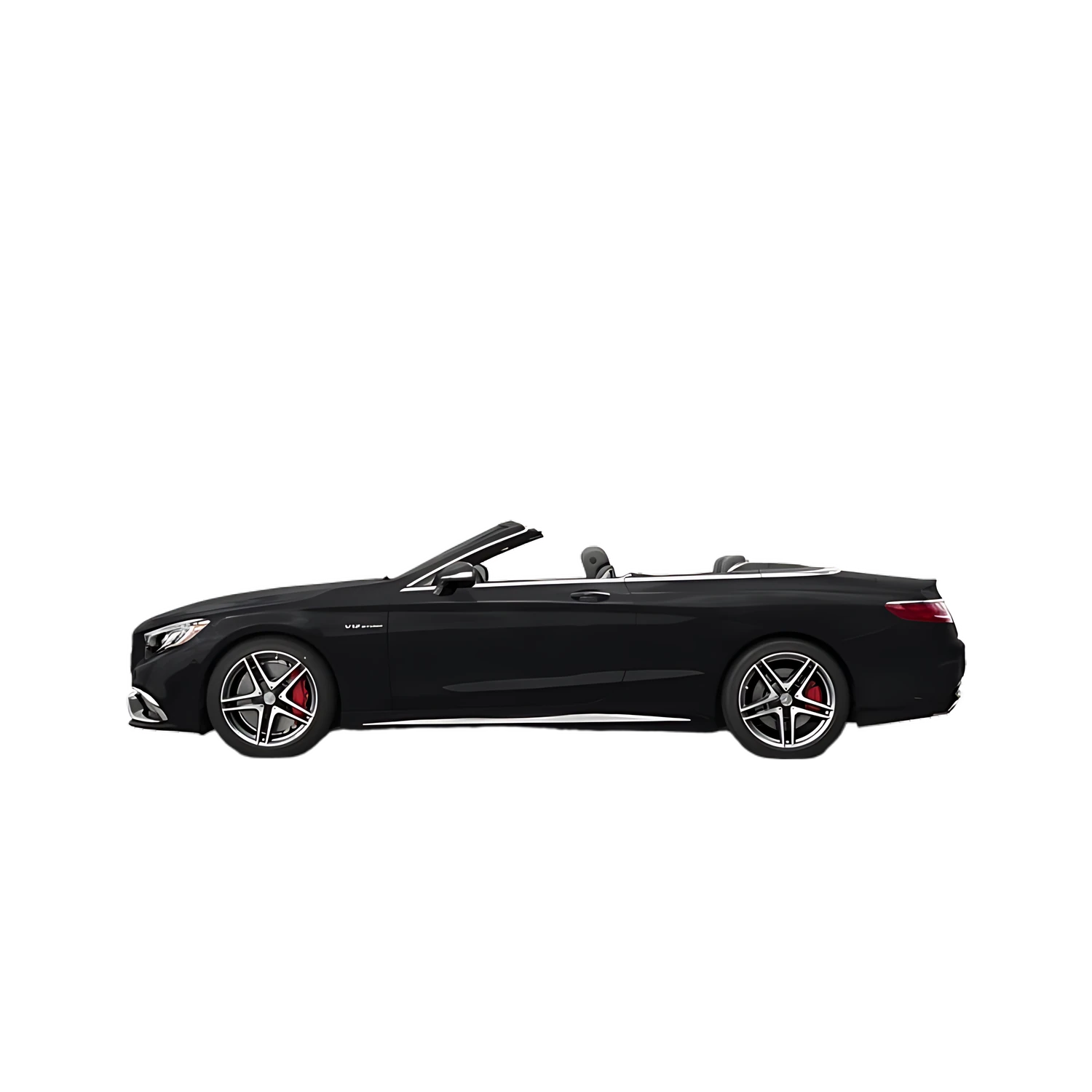 Mercedes-Benz S-Class Cabriolet with the Partial Front area marked