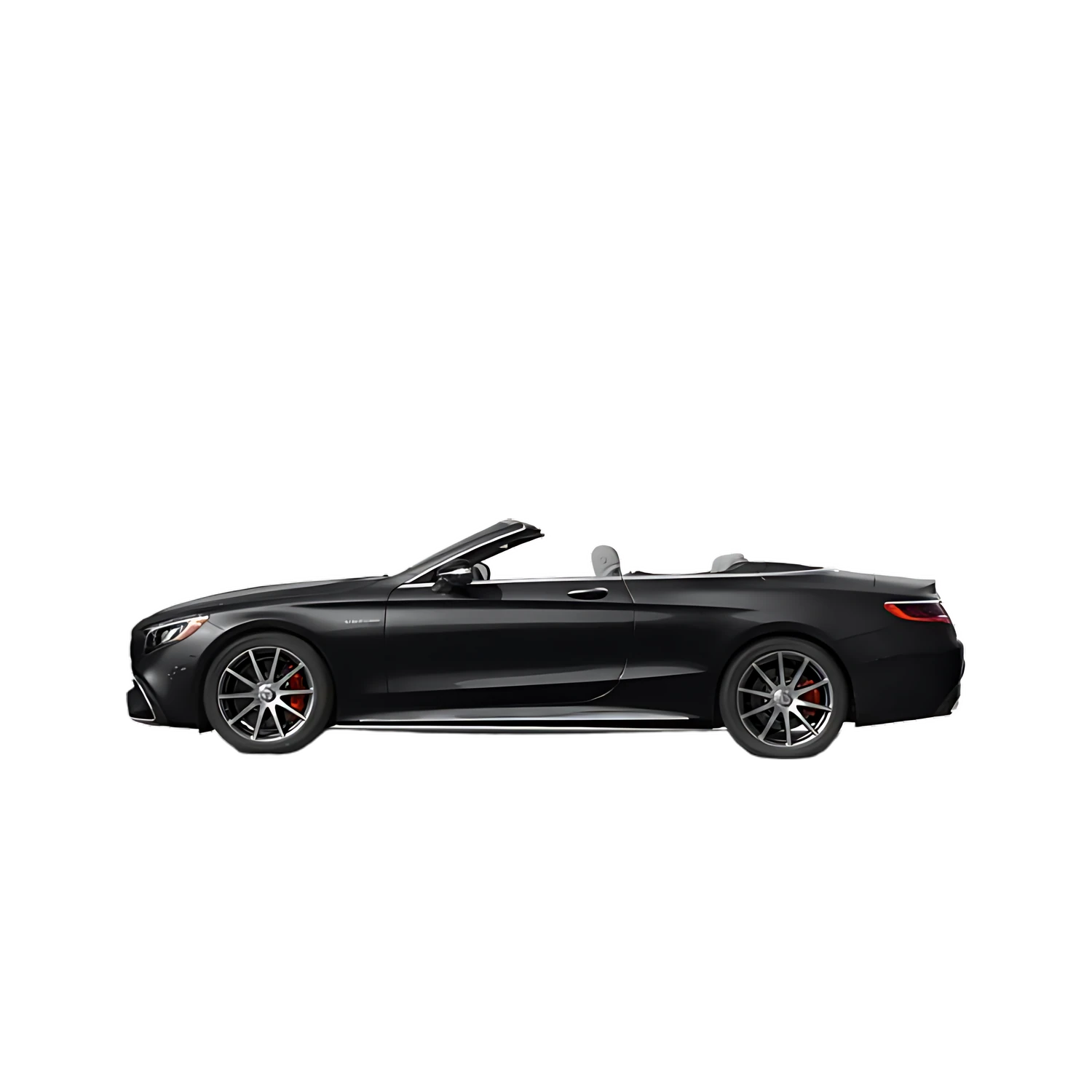 Mercedes-Benz S-Class Coupe with the Partial Front area marked