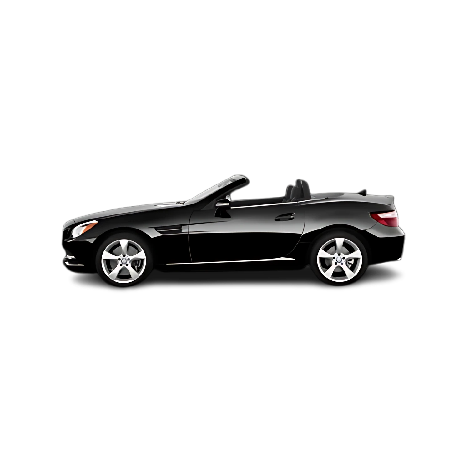 Mercedes-Benz SLK-Class with the Partial Front area marked