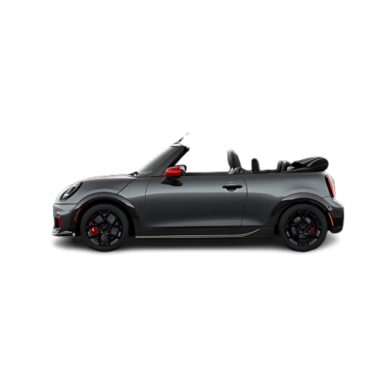 MINI Convertible with the Partial Front area marked