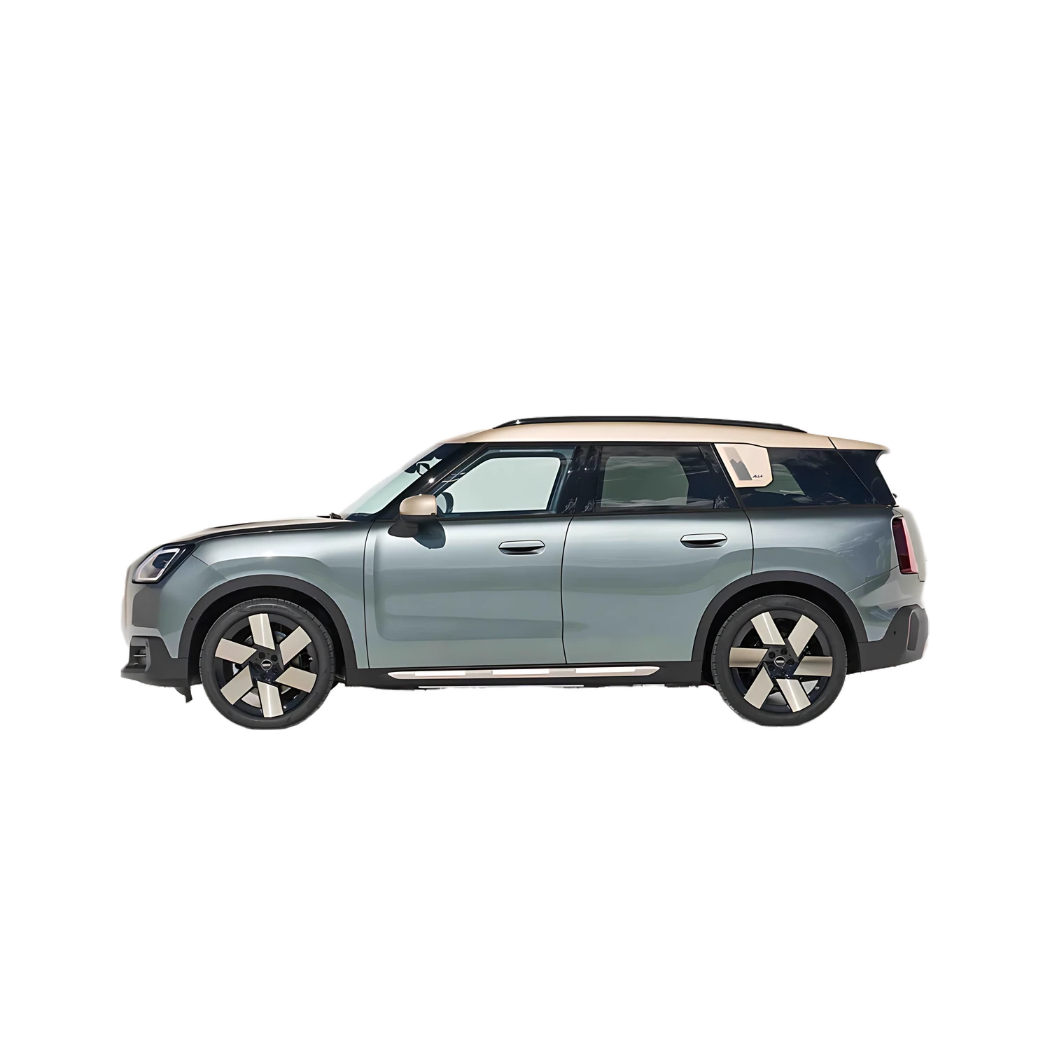MINI Cooper SE Countryman ALL4 with the Partial Front area marked