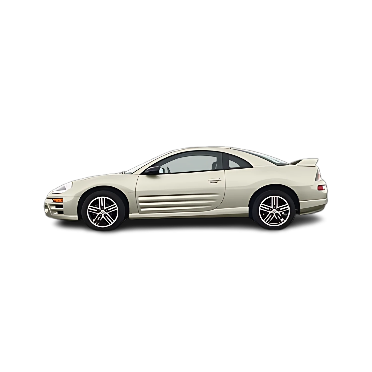 Mitsubishi Eclipse Coupe with the Partial Front area marked