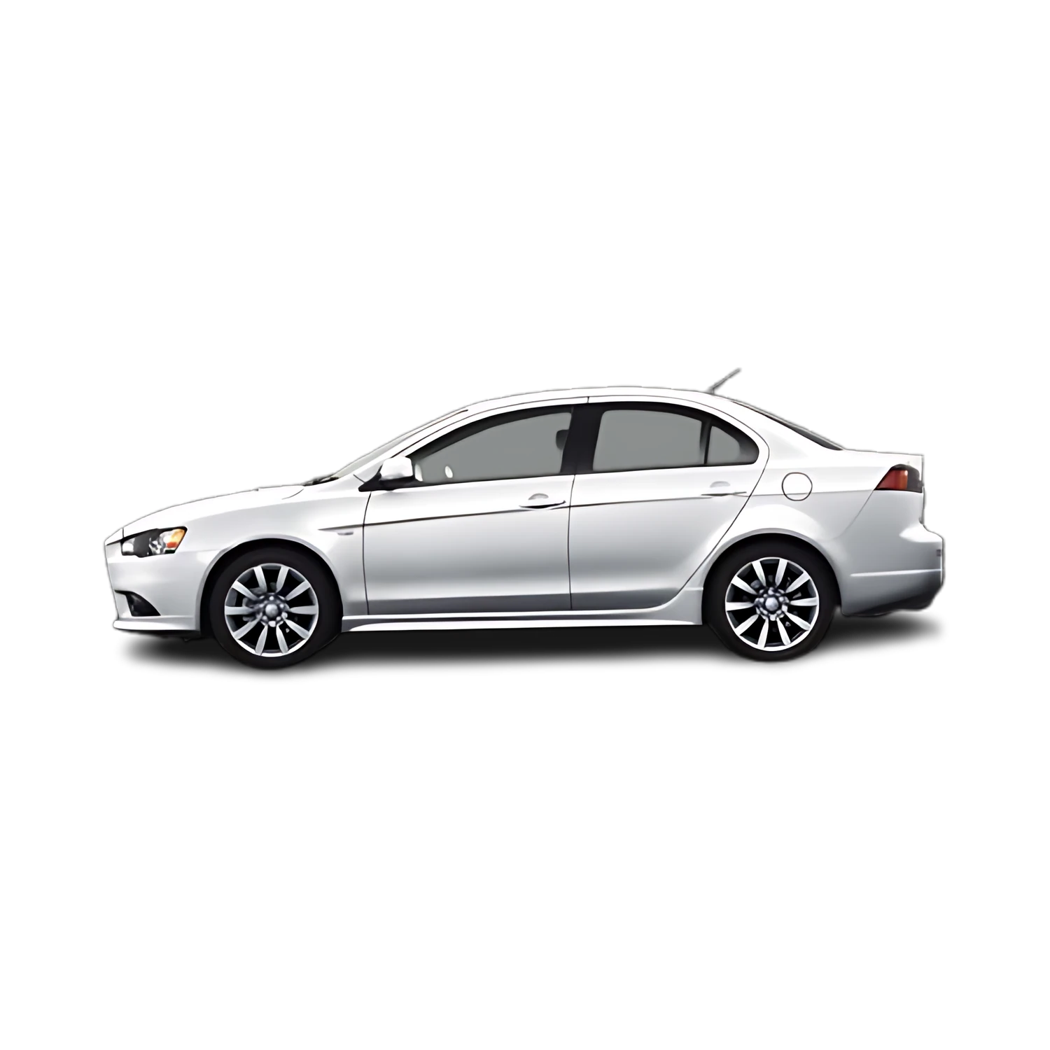 Mitsubishi Galant with the Partial Front area marked