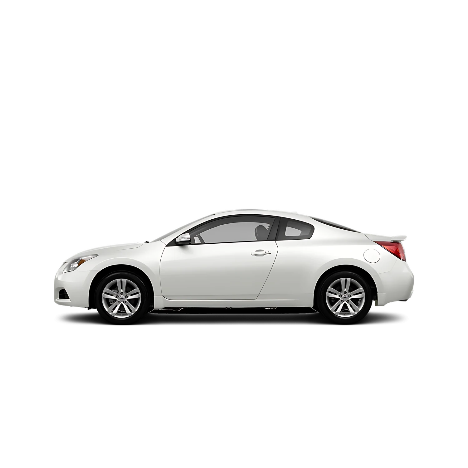 Nissan Altima Coupe with the Partial Front area marked