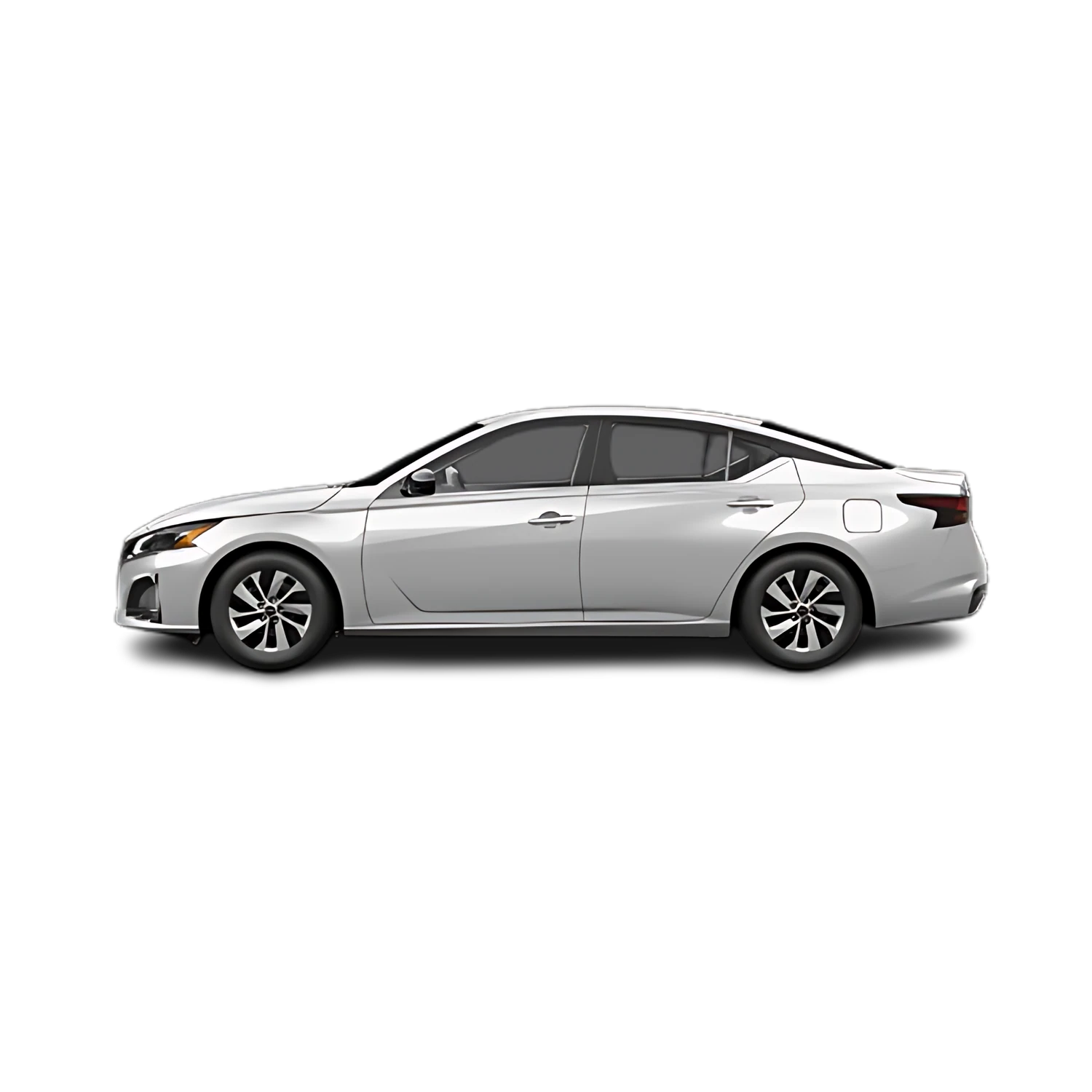 Nissan Altima with the Partial Front area marked