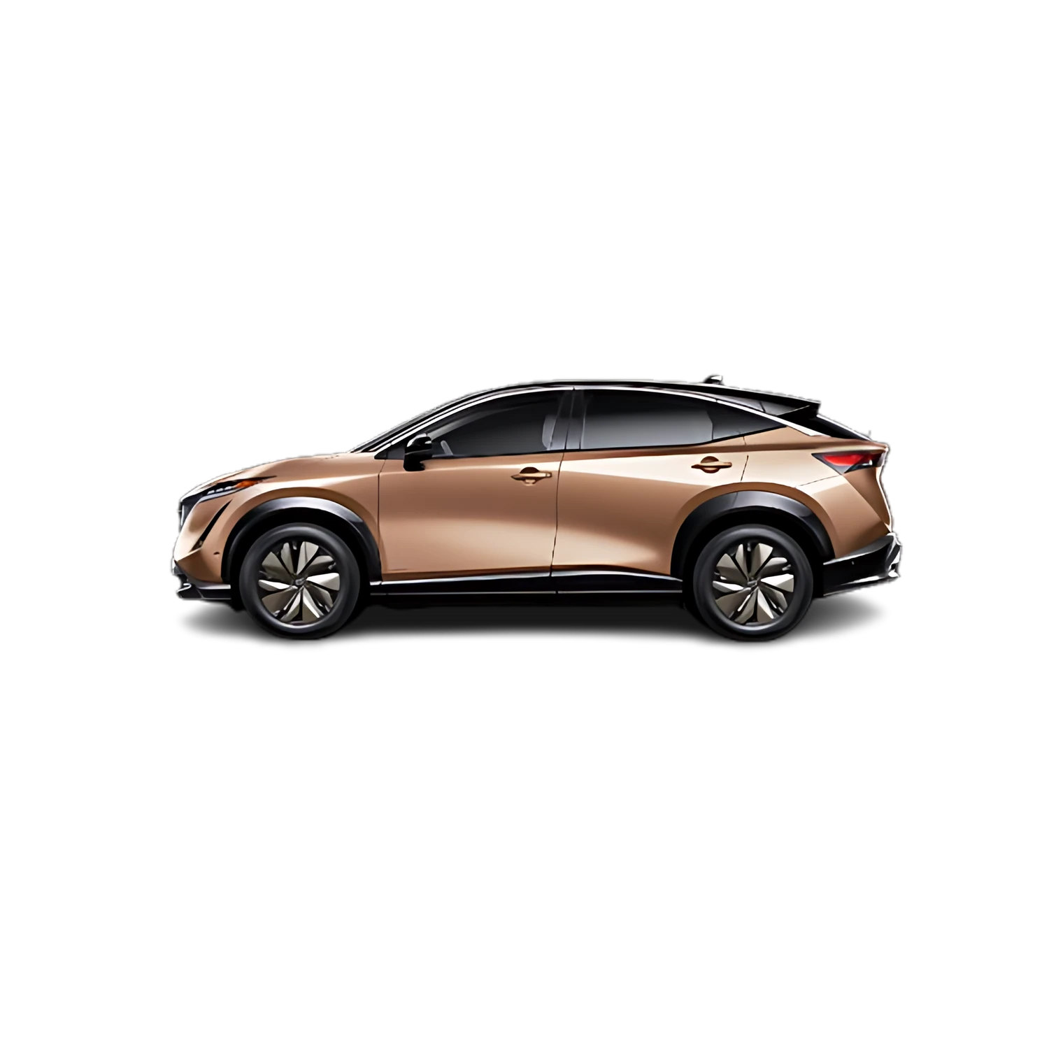 Nissan Ariya with the Partial Front area marked