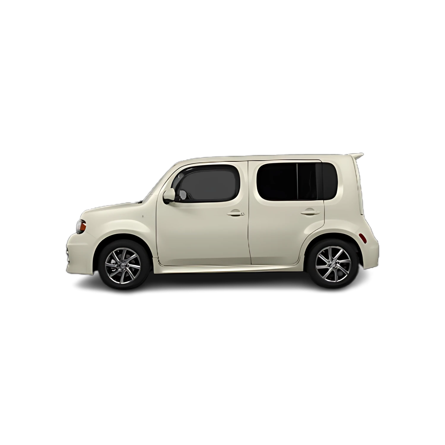 Nissan Cube with the Partial Front area marked