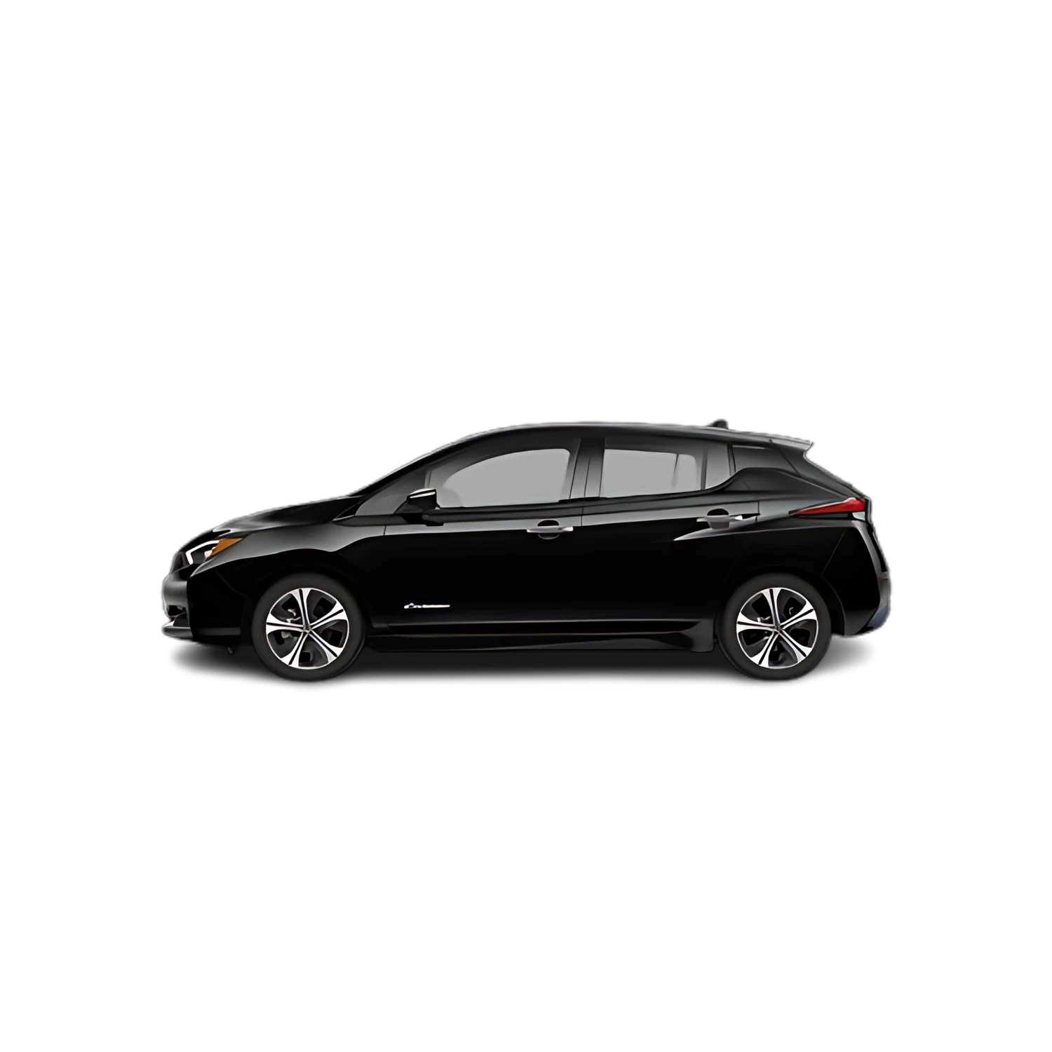 Nissan Leaf with the Partial Front area marked