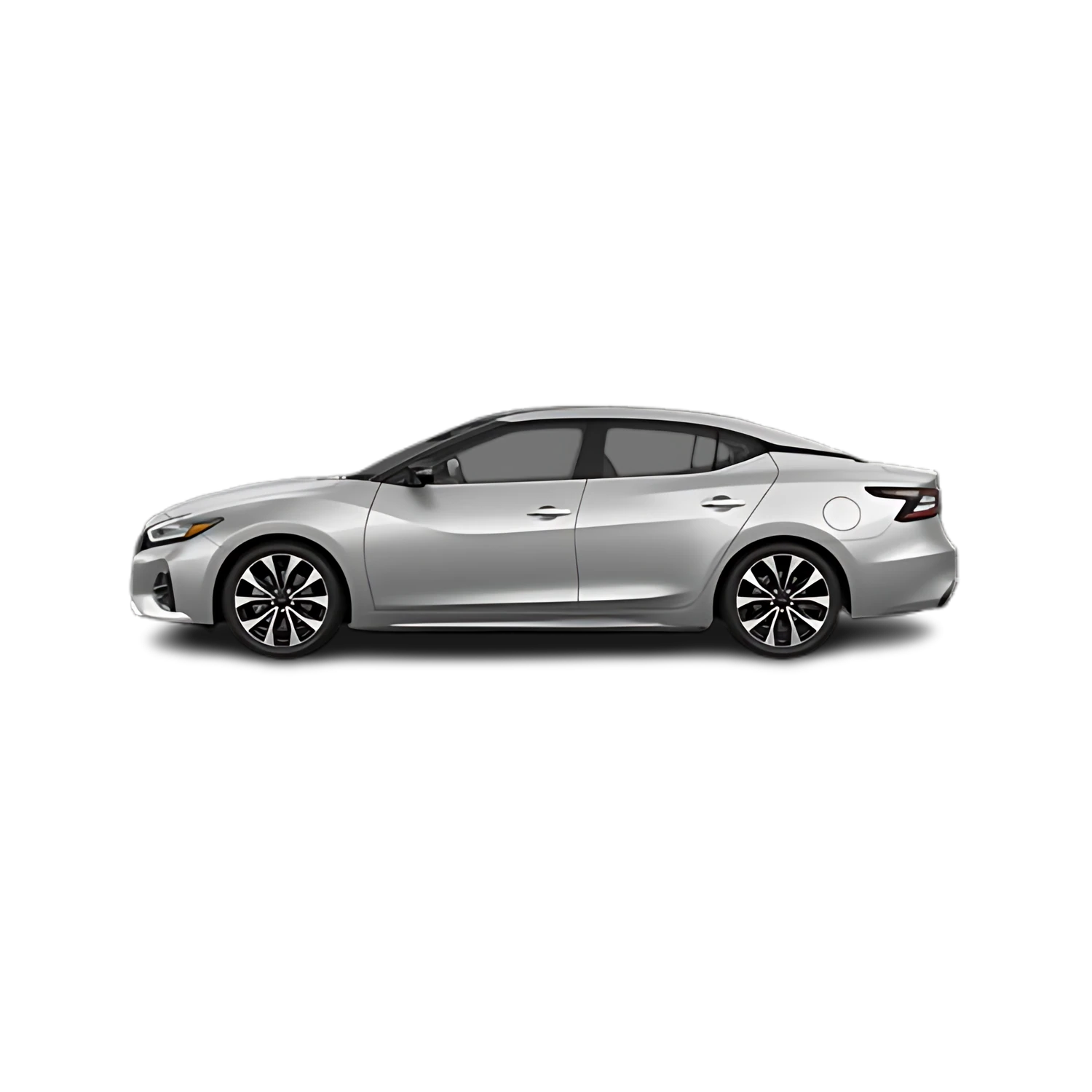Nissan Maxima with the Partial Front area marked