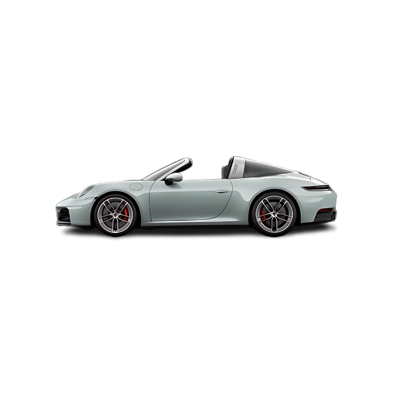 Porsche 911 Targa GTS with the Partial Front area marked