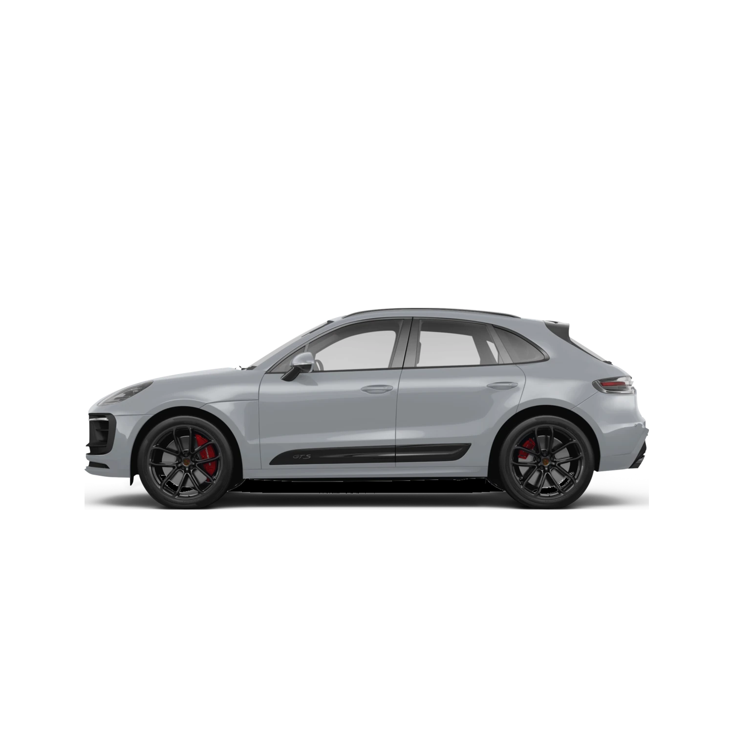 Porsche Macan Electric with the Partial Front area marked