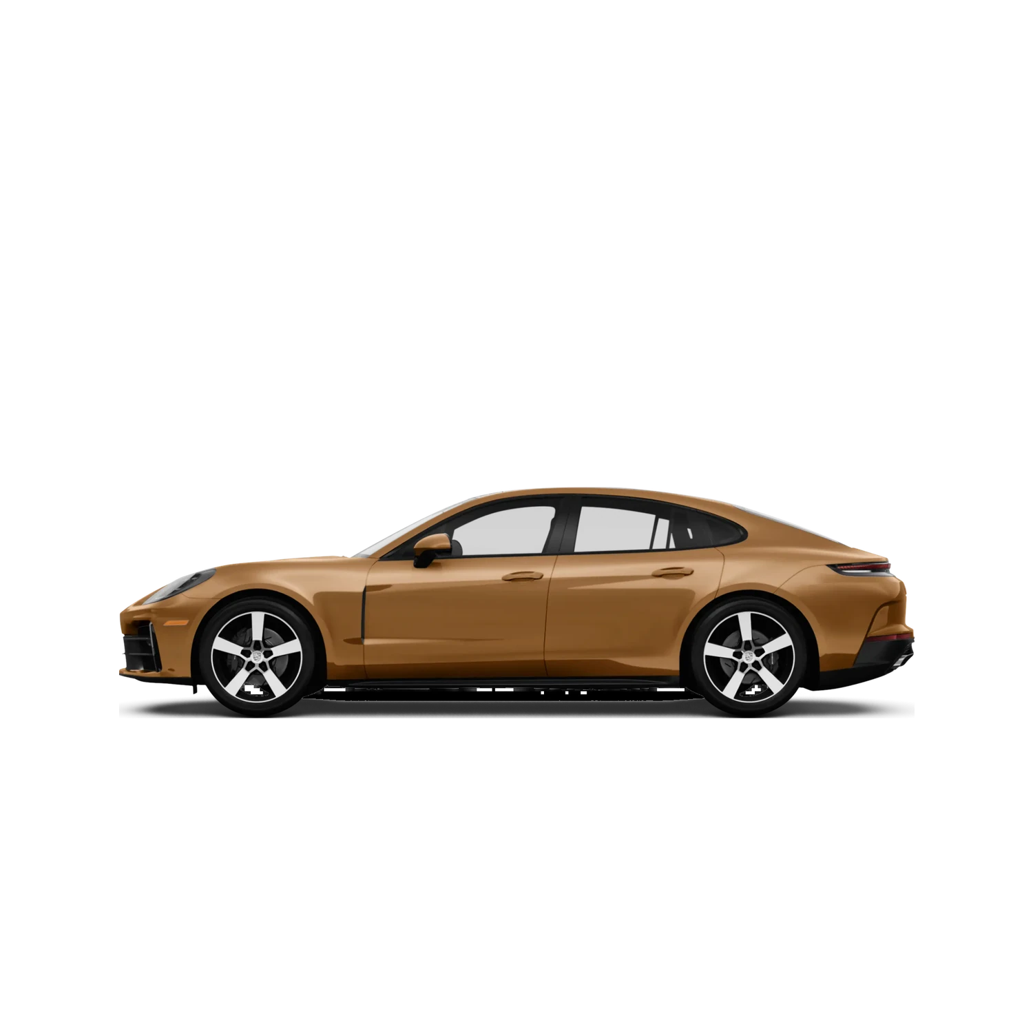 Porsche Panamera E-Hybrid Sedan with the Partial Front area marked