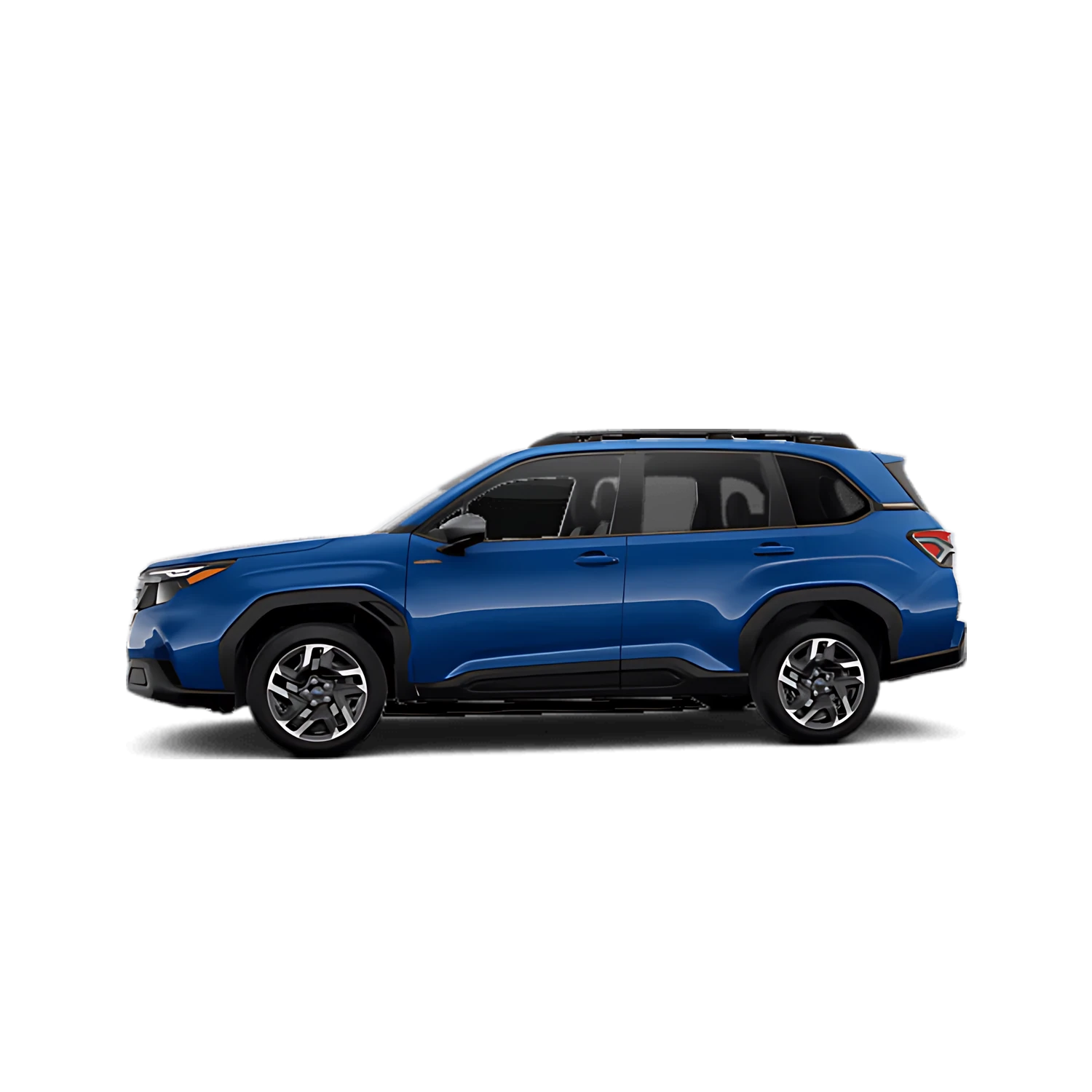 Subaru Forester Hybrid with the Partial Front area marked