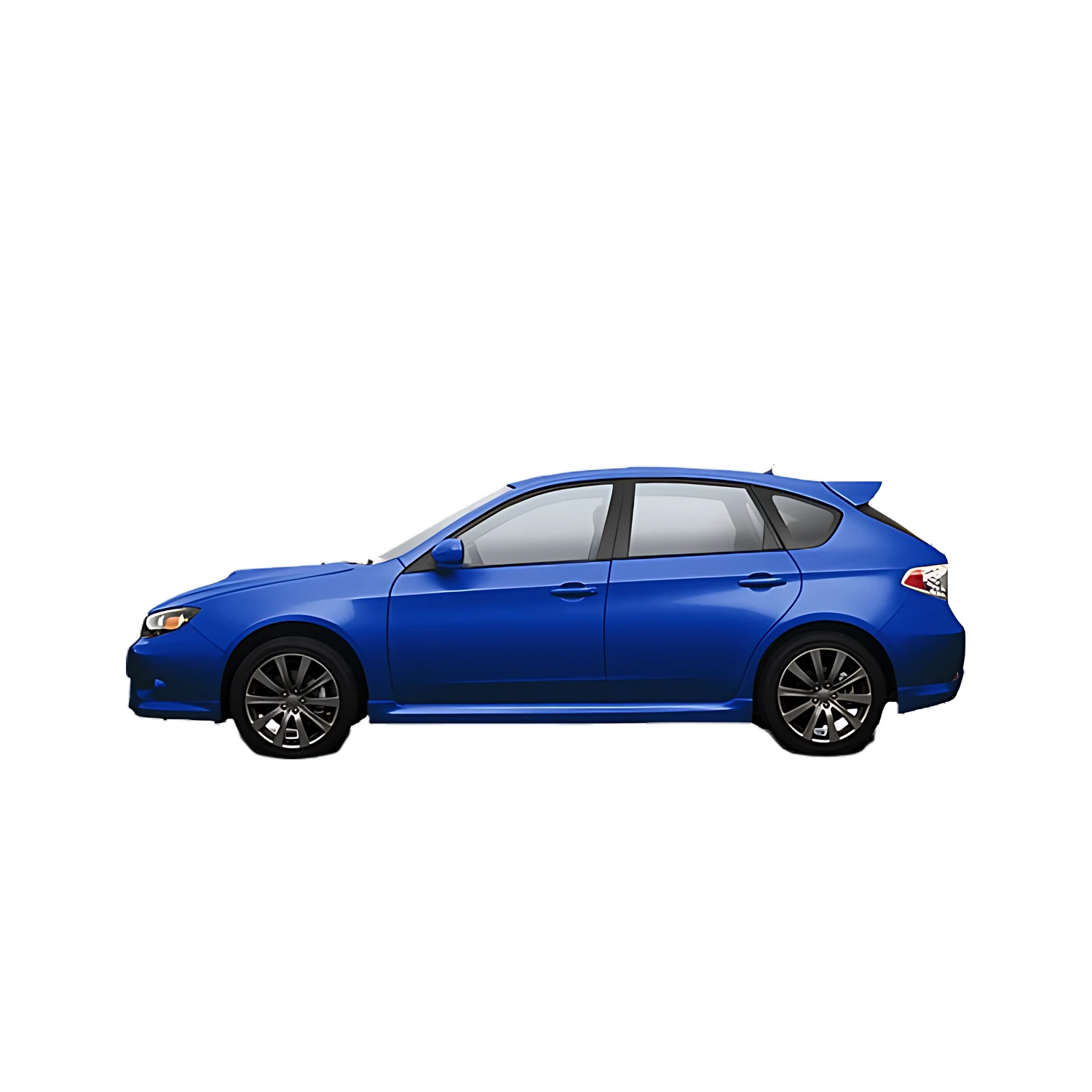 Subaru Impreza WRX Sport Wagon with the Partial Front area marked