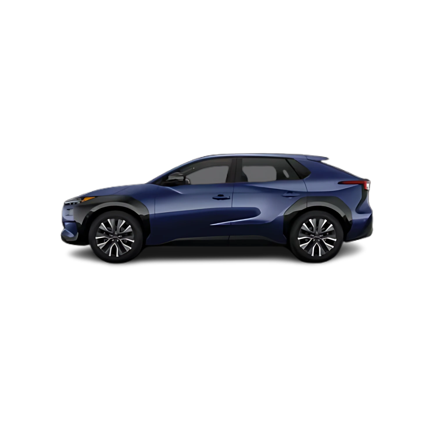Subaru Solterra with the Partial Front area marked