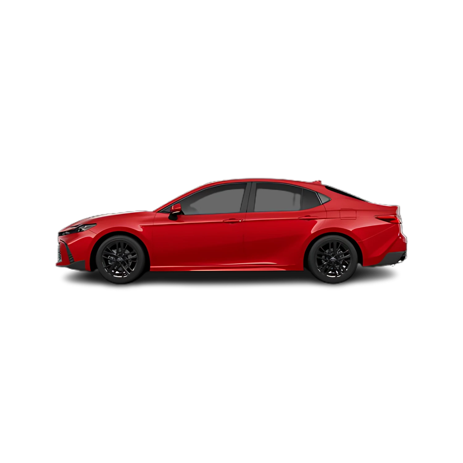 Toyota Camry Sedan with the Partial Front area marked