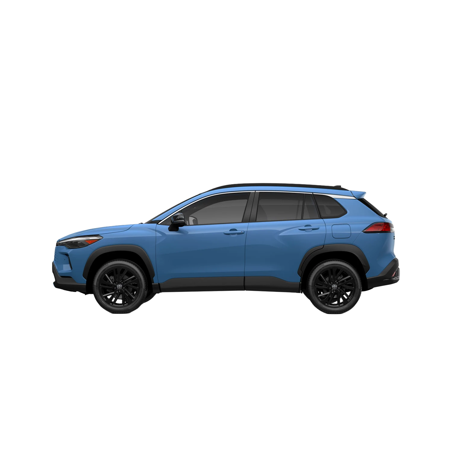 Toyota Corolla Cross Hybrid with the Partial Front area marked