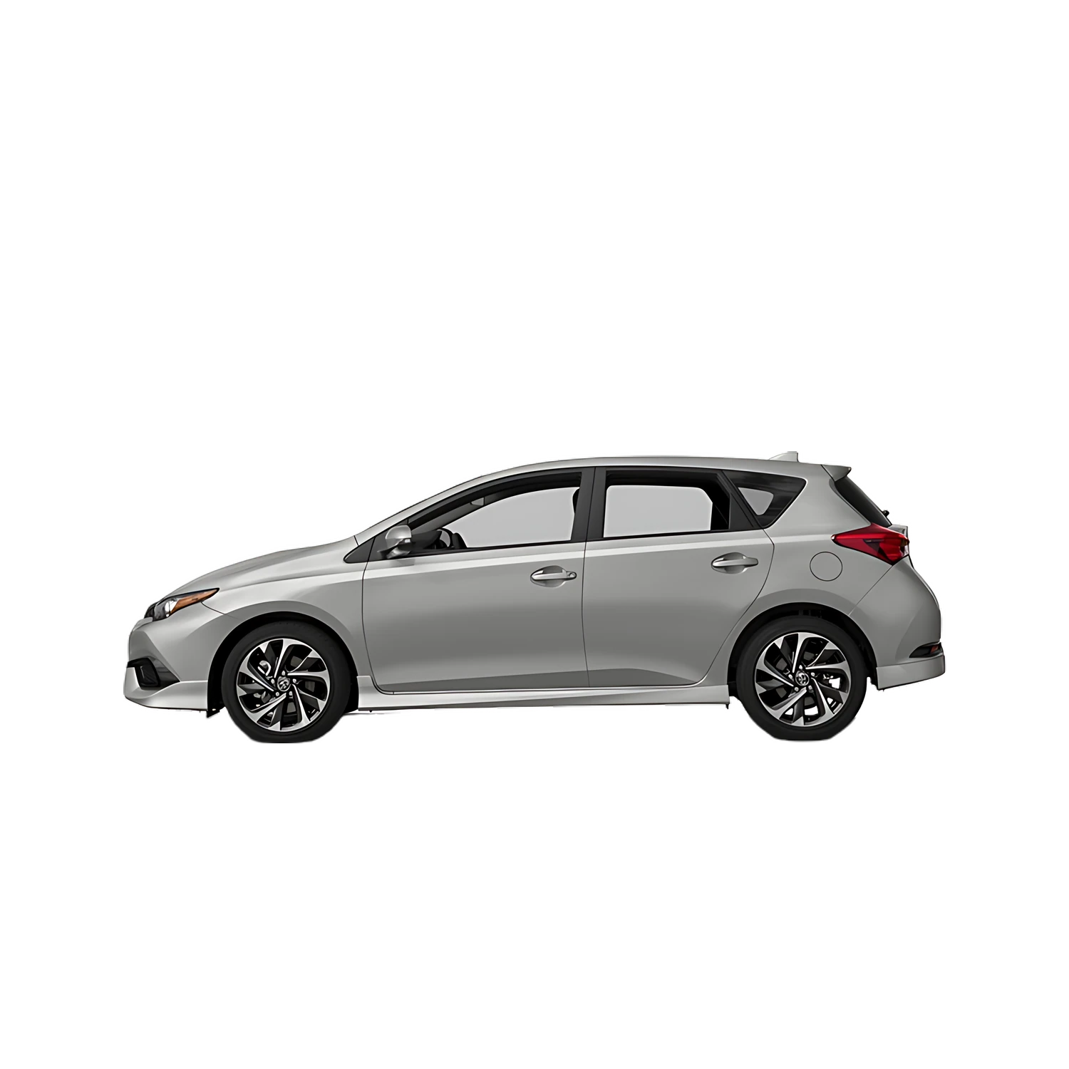 Toyota Corolla iM with the Partial Front area marked