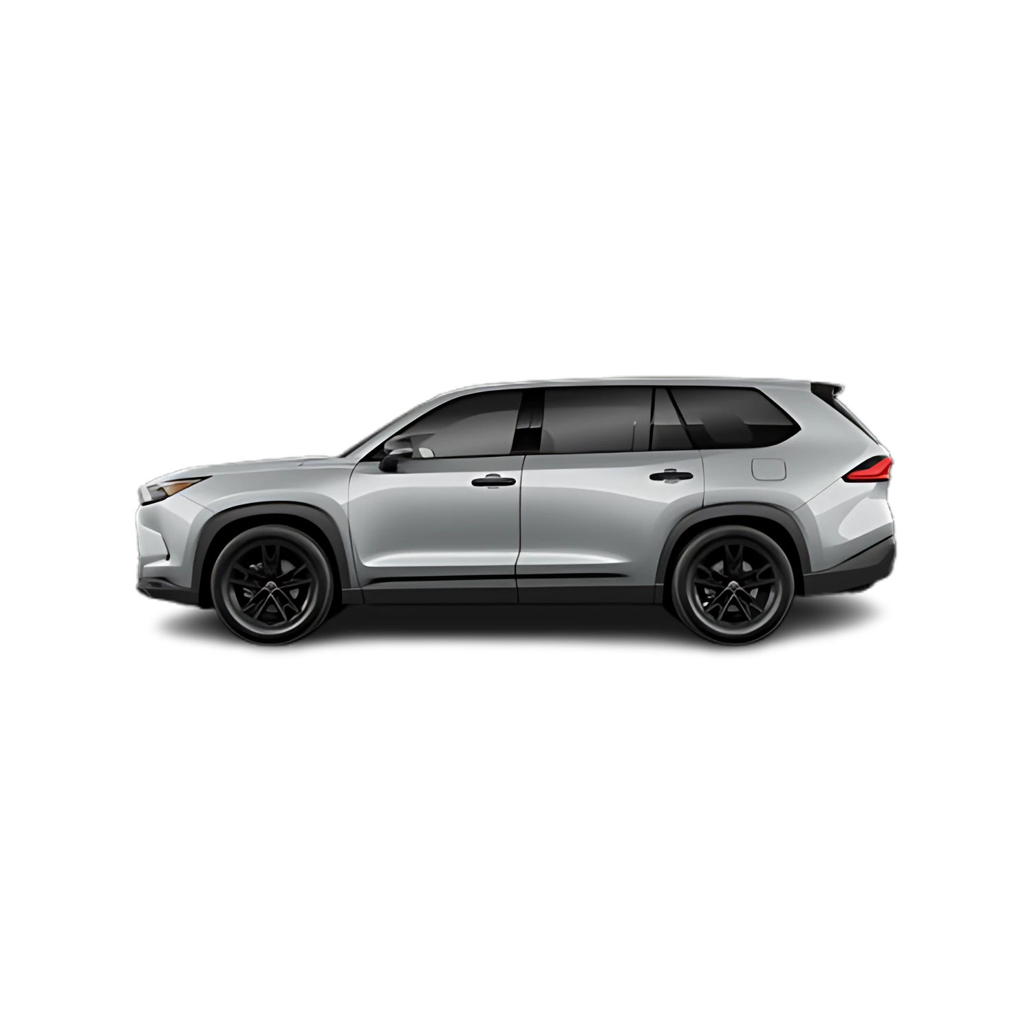 Toyota Grand Highlander with the Partial Front area marked