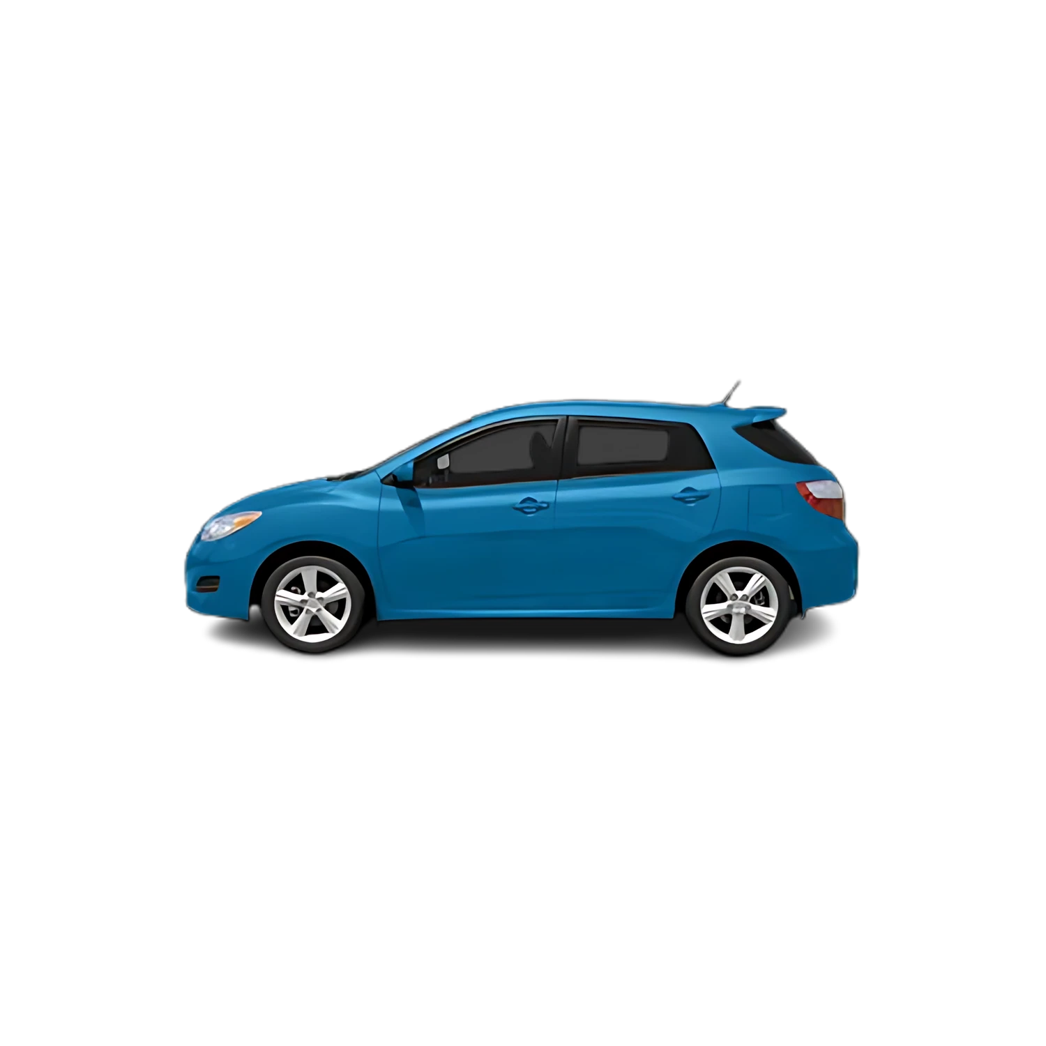Toyota Matrix with the Partial Front area marked