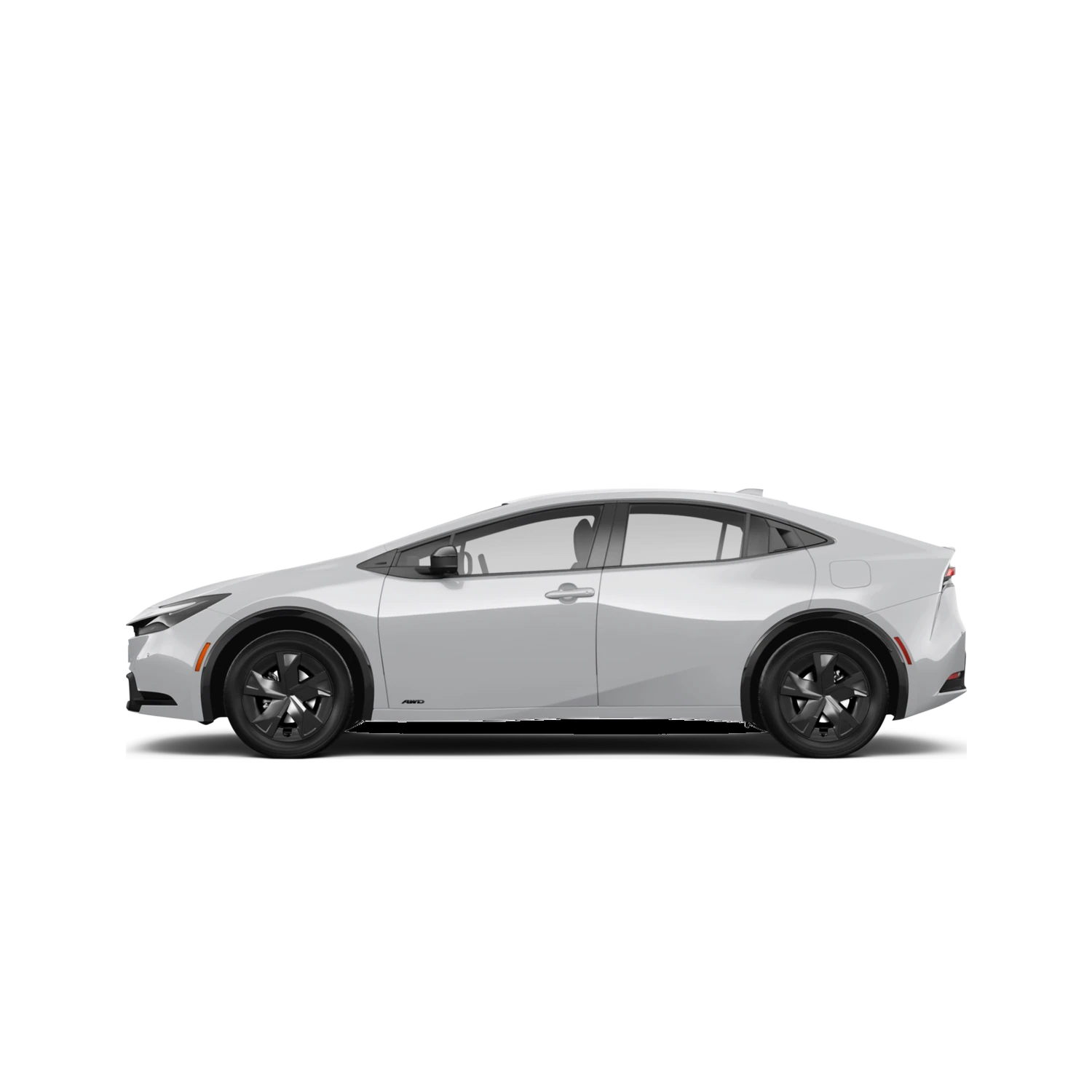 Toyota Prius Prime with the Partial Front area marked