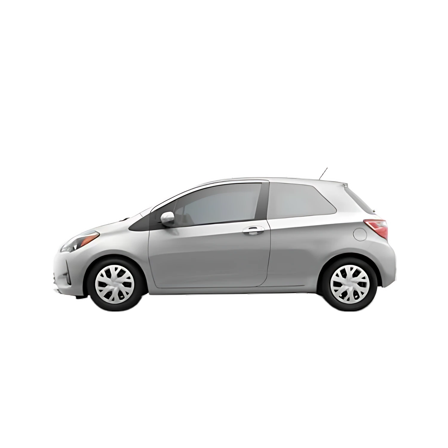 Toyota Yaris 5-Door with the Partial Front area marked