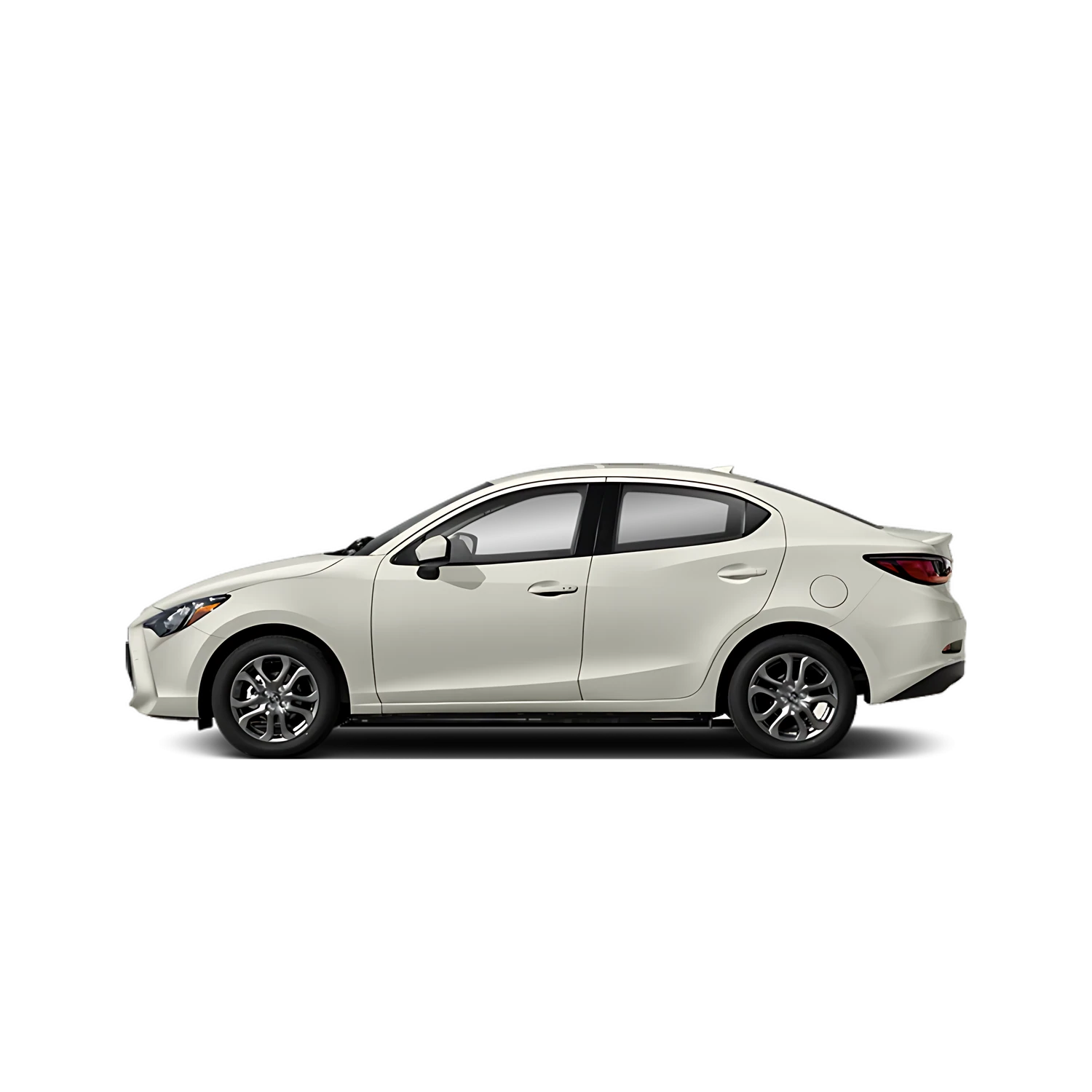 Toyota Yaris iA with the Partial Front area marked