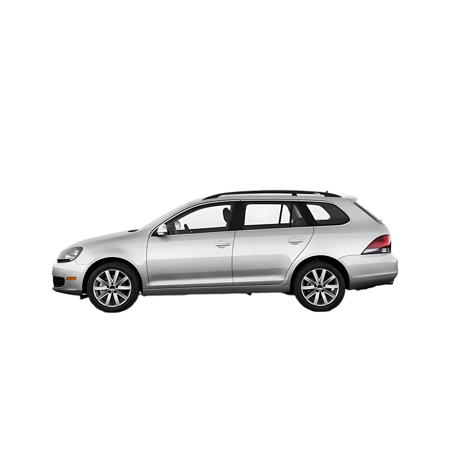 Volkswagen Jetta Sportwagen with the Partial Front area marked