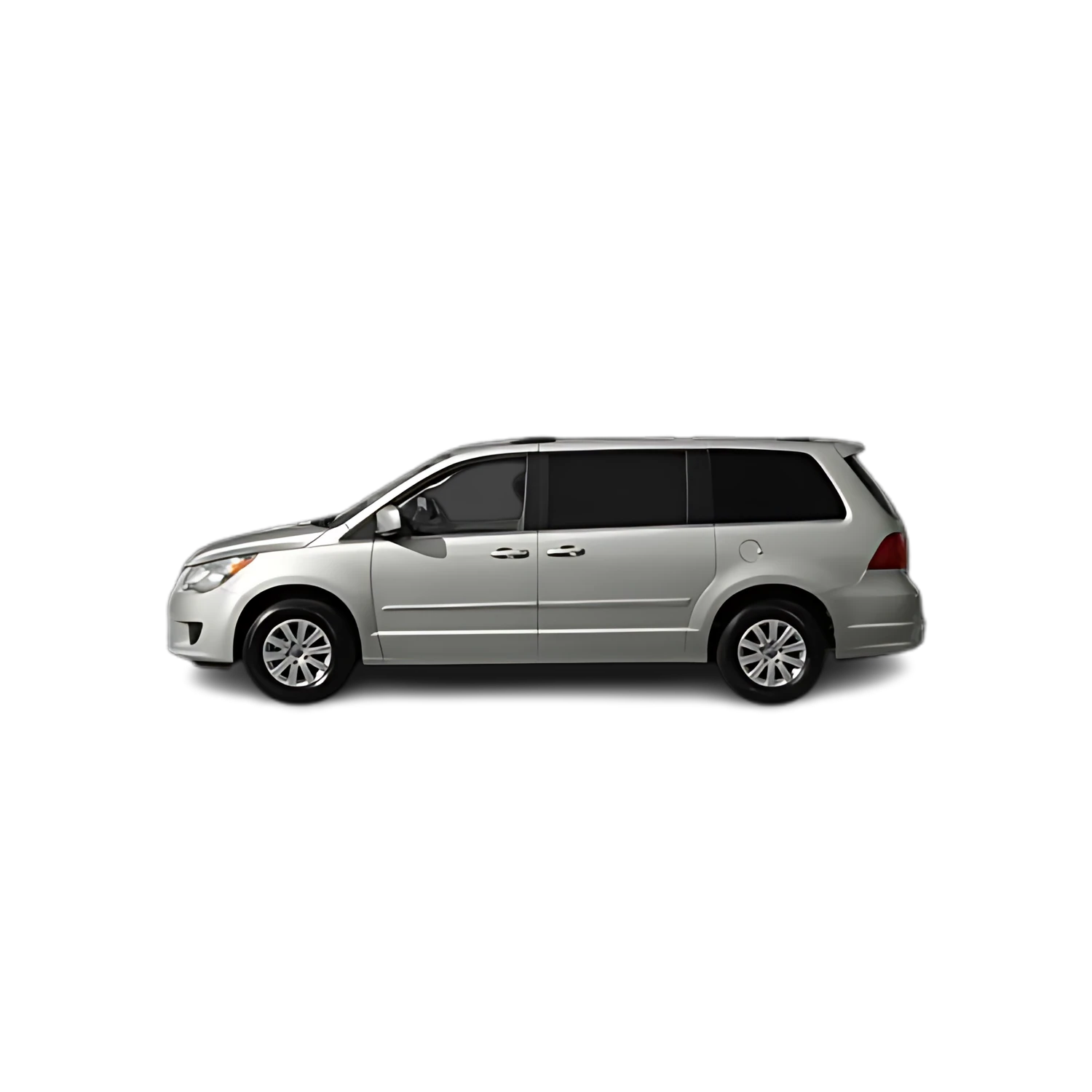 Volkswagen Routan with the Partial Front area marked