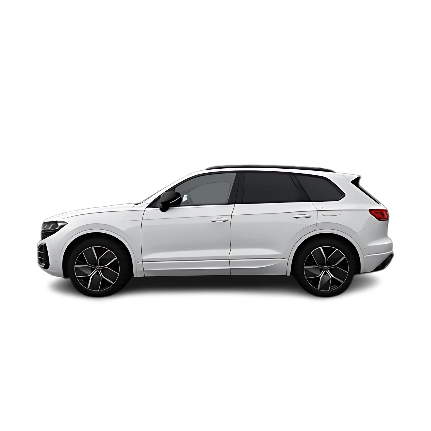 Volkswagen Touareg with the Partial Front area marked
