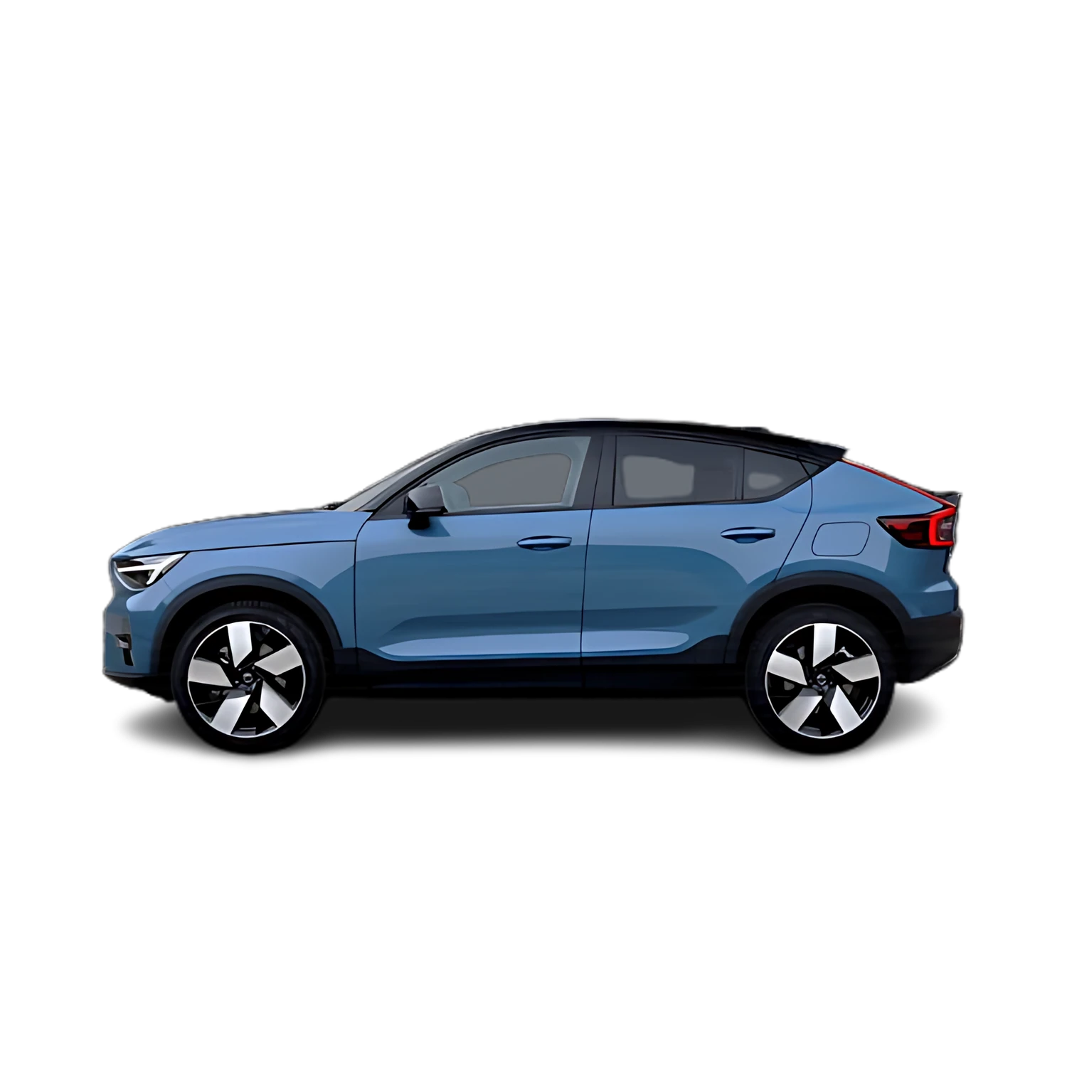 Volvo C40 Recharge with the Partial Front area marked