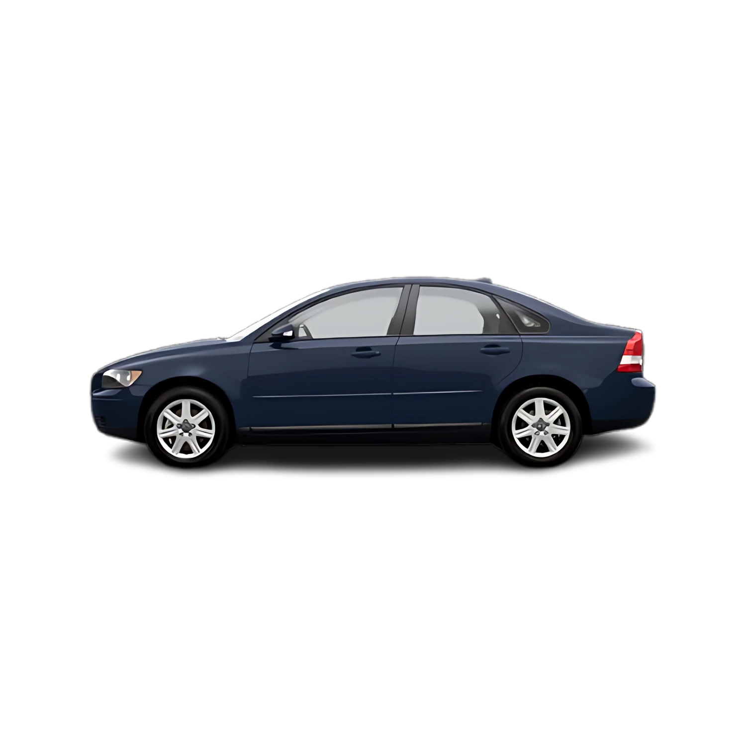 Volvo S40 with the Partial Front area marked