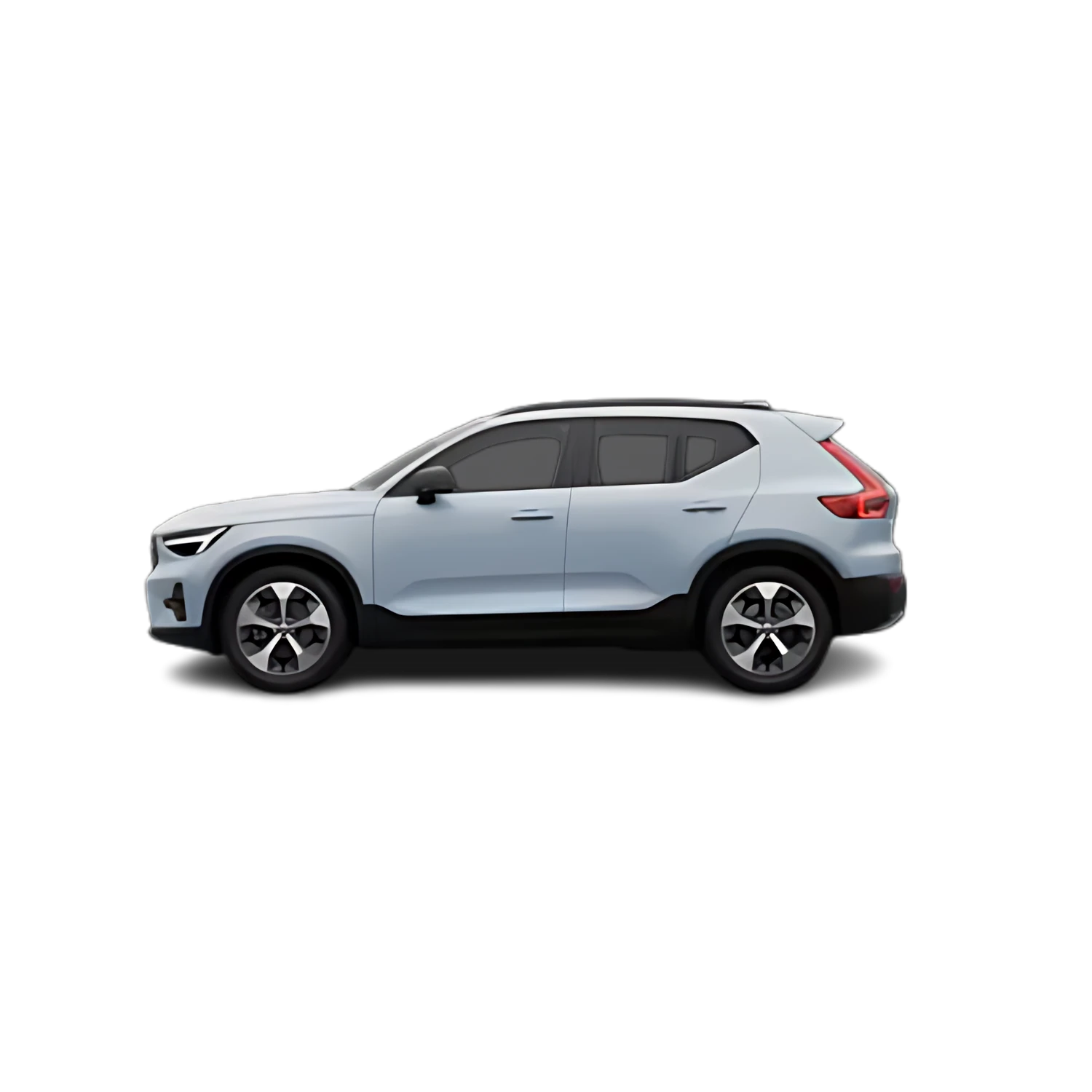 Volvo XC70 with the Partial Front area marked